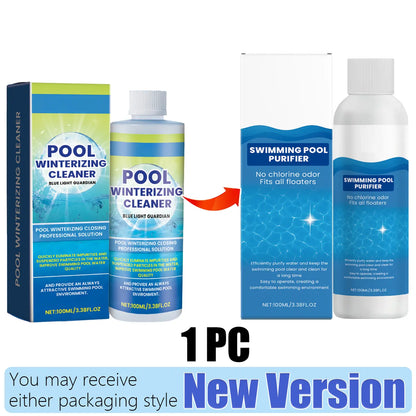 Advanced Pool Water Clarifier - Quick-Acting Formula for Above Ground and Inground Pools - Effectively Removes Cloudiness, Suspended Particles, and Impurities - Long-Lasting Water Treatment, 100ml