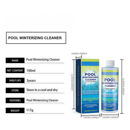 Advanced Pool Water Clarifier - Quick-Acting Formula for Above Ground and Inground Pools - Effectively Removes Cloudiness, Suspended Particles, and Impurities - Long-Lasting Water Treatment, 100ml