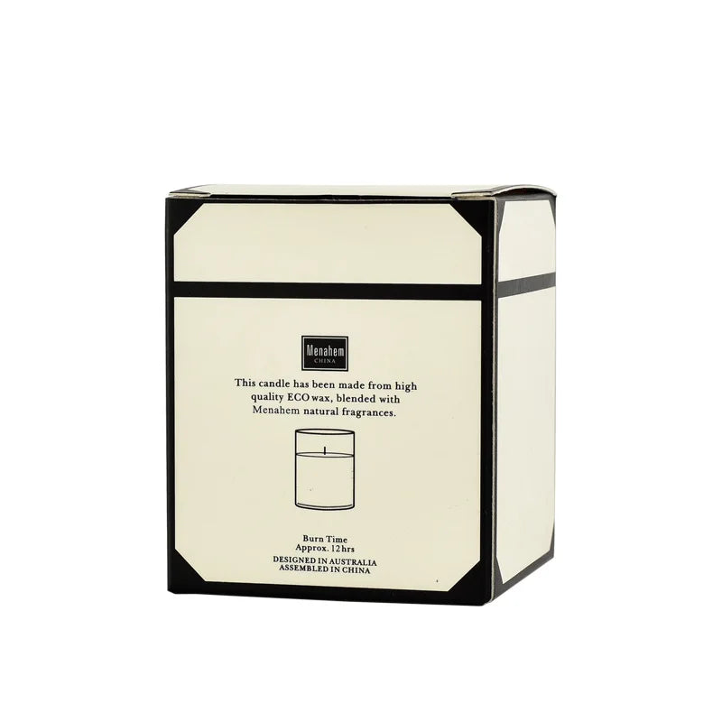Three-Color Glass Jar Aromatherapy Candle - Natural Soy Wax, Smokeless, Nine Fragrance Options for Home and Gifting